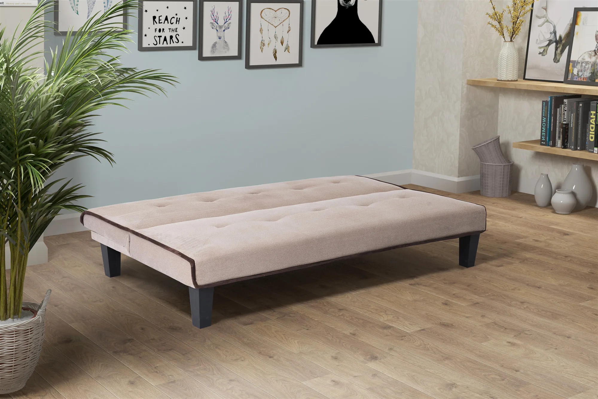 Nisco Office Single Sofa Bed Modern Simplicity Living Room Furniture Fabric Sleeper Sofa Bed