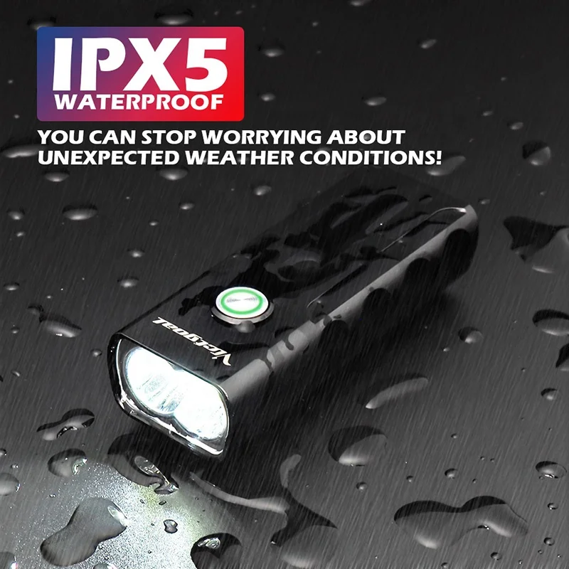 USB Rechargeable Waterproof LED Bike light Set Bicycle Front Light Rear Light