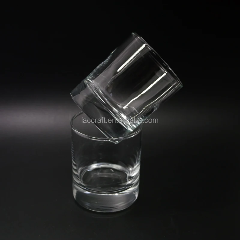 8oz Luxury round Cylinder Candle Jars Thick Bottom Clear Glass Handmade Candle Holder with Metal Lid for Home Decorating