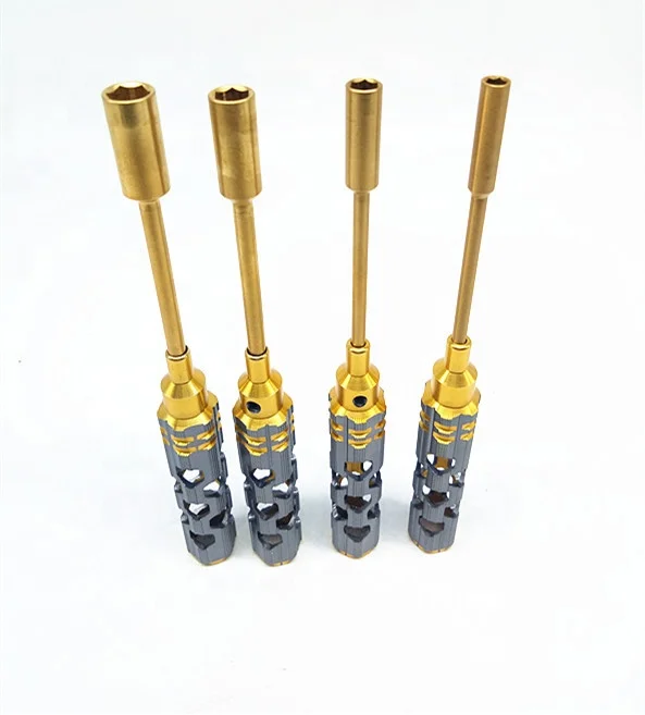 4-Piece Metric Nut Driver Set (4.0, , 5.5, 7.0, 8.0mm)/4pcs Hex Socket Nut Driver Set /RC precision repair tool by CNC machining