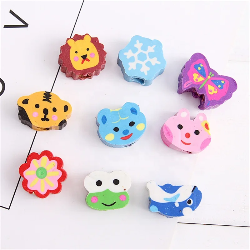 Promotion Stationary Animal Random Style Magic Student Rubber Pencil Eraser