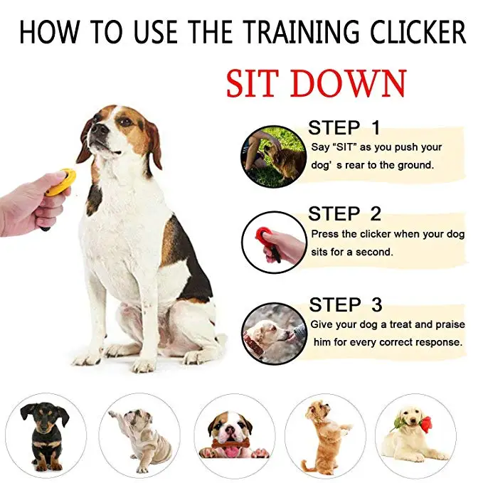 
New Upgrade Version Dog Training Clicker With Wrist Strap Clicker Training 