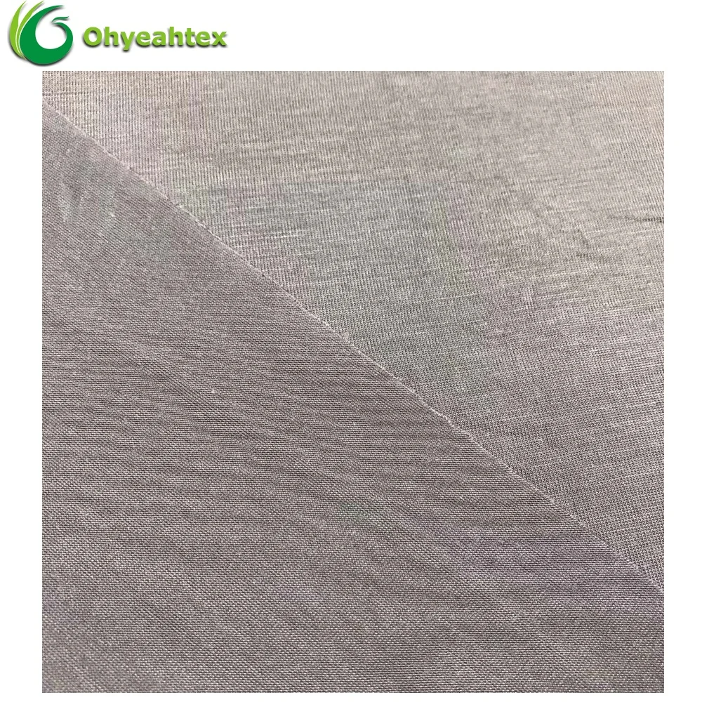 Knit Compact Siro 95% Rayon 5% Spandex Plain Viscose Jersey Fabric For Underwear