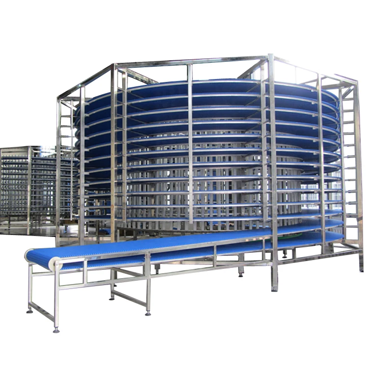 ice cream continues spiral freezer/industrial blast freezer/double drum spiral iqf shock freezer