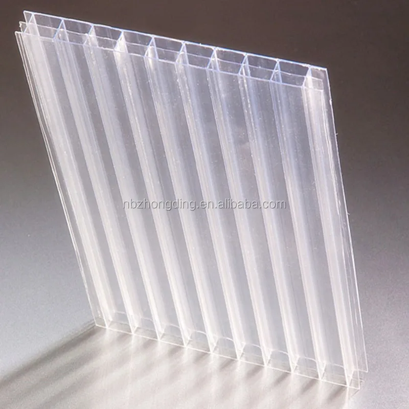 
100% Bayer Polycarbonate Hollow PC Sheet with 50um UV Protection 