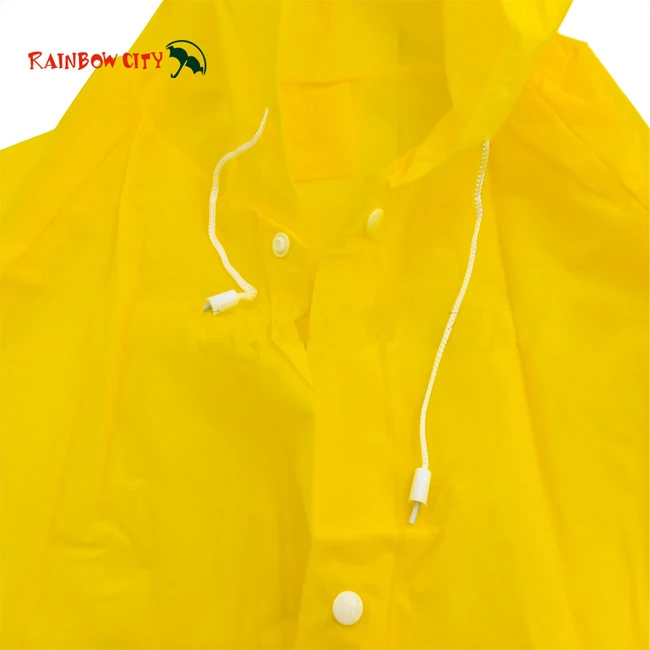 Wholesale EVA Material Rain Raincoats/ Promotional Disposable Raincoat,