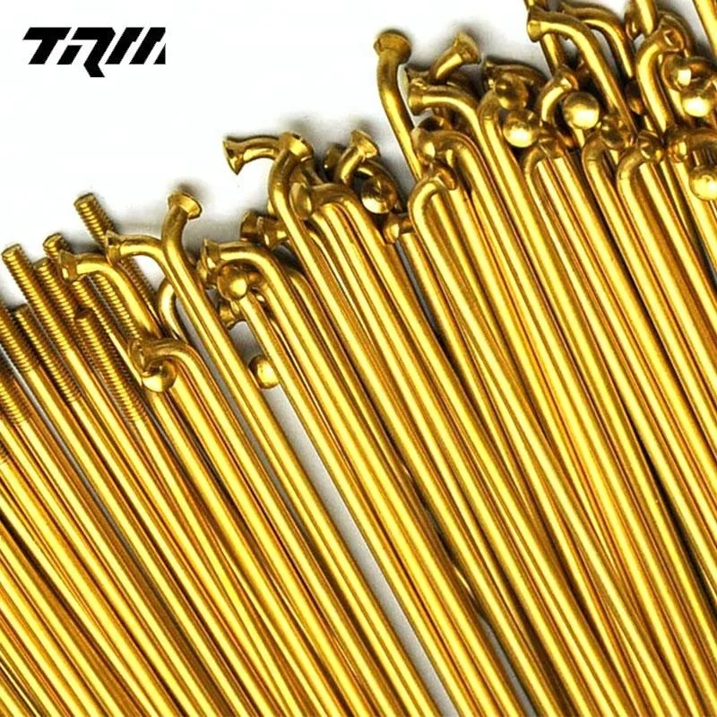 
GR5 2mm bend head titanium spoke and nipple 