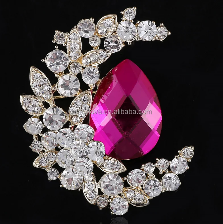 Fancylove ювелирные изделия горячая Распродажа низкая цена продвижение Брошь Большой размер кристалл горный хрусталь брошь женщин броши