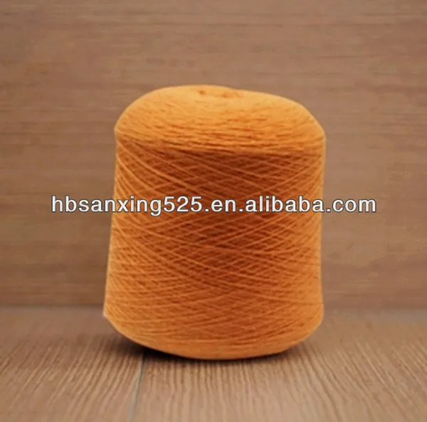 Белая и окрашенная 100% мериносовая шерсть Вязание Пряжи