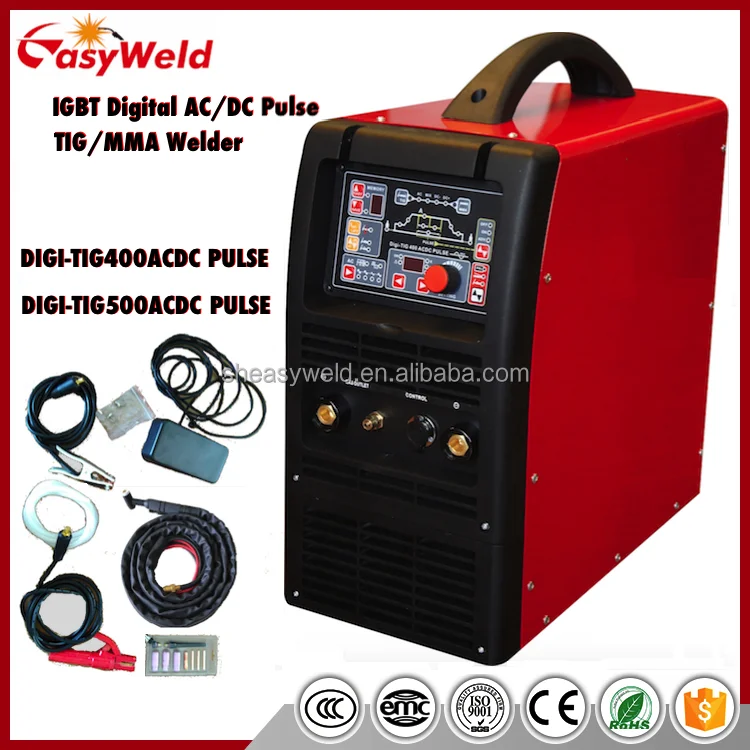 
Высшее качество DIGI-TIG400 AC DC инвертор сварочный аппарат TIG импа Ульс 
