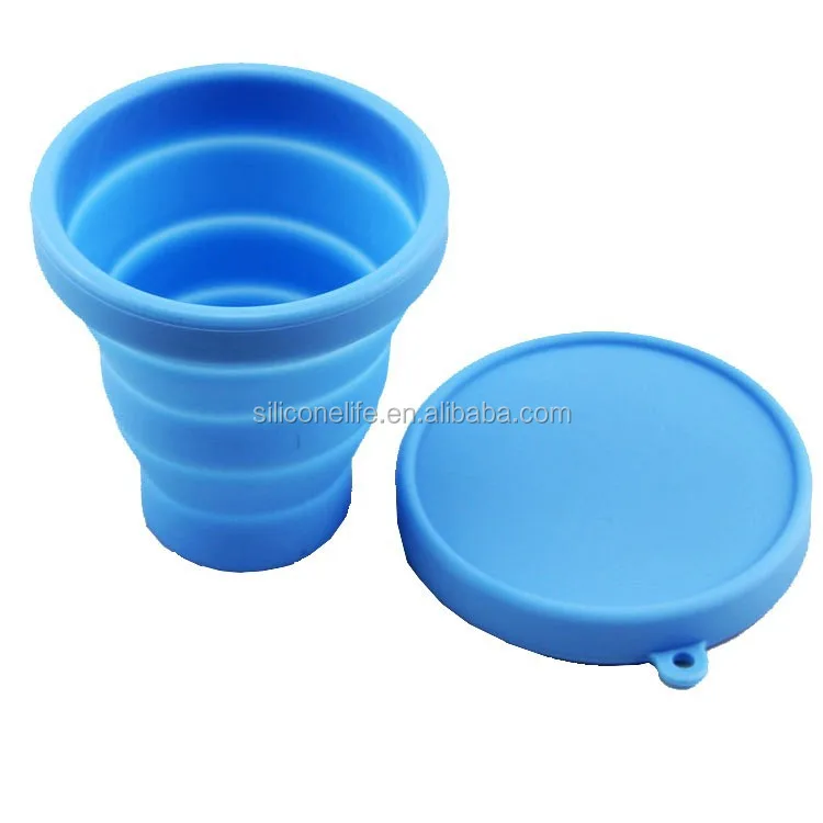 Hot! Travel taking cup collapsible silicone cup silicone folding cup