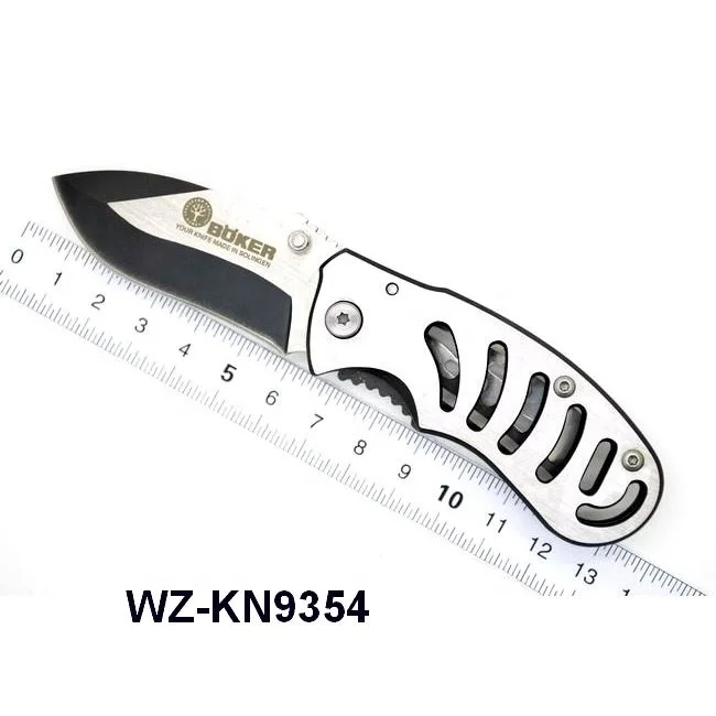 stainless steel material type survival camping utility folding pocket titanium knife blank