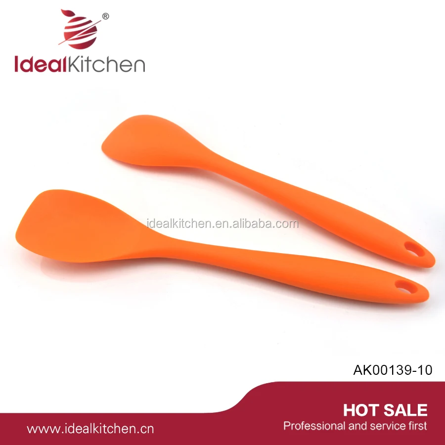 Silicone Kitchen Accessories Spatula Spoon Non Stick Silicone Spoon Set Salad Spoon