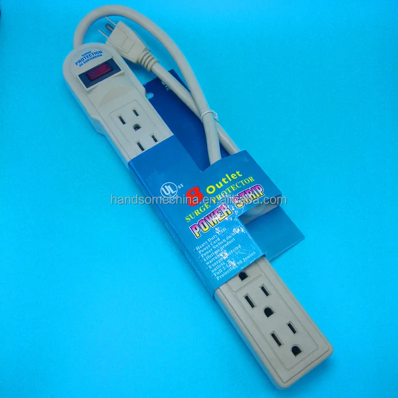 8 outlet power strip with surge protector power outlet power bar