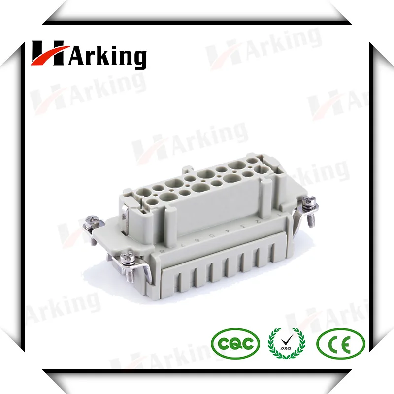 Harking HDC-HE-016 16pins male and female inserts connector crimp terminal heavy duty connector/