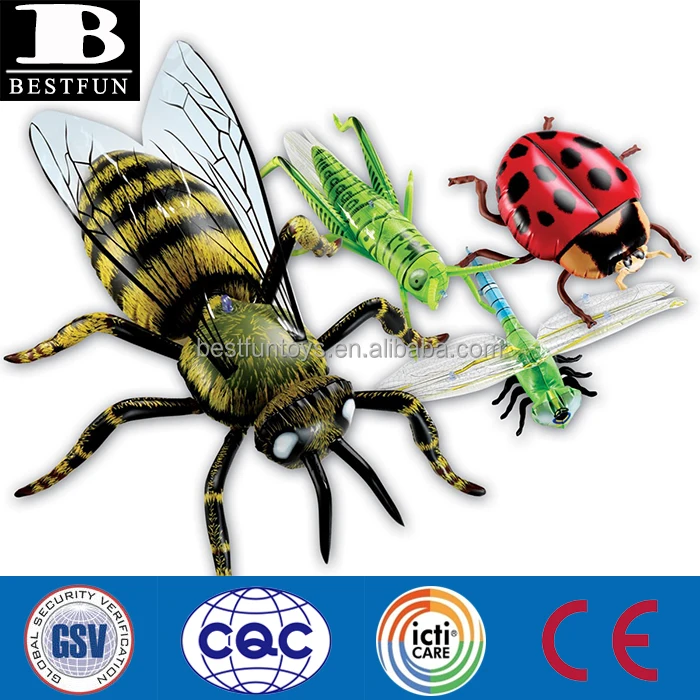 eco-friendly PVC inflatable ant decoration giant plastic blow up small insect cheap soft vinyl realistic 3d model toys for kids