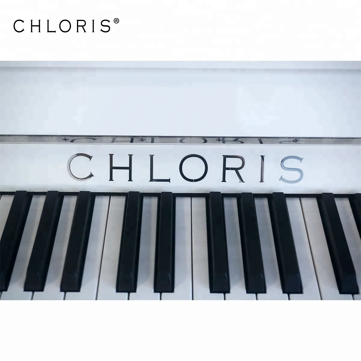 Chloris  Klavier White Upright Wooden Piano for kids 123 music keyboard instrument