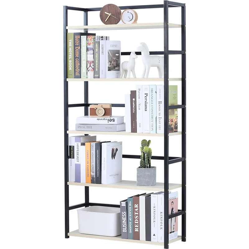 
Multi-layer Steel-wood Iron Art Bookrack wooden book racks 
