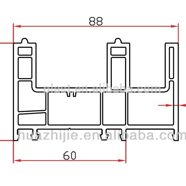 China pvc window profile manufacturers plastic pvc extrusion profiles