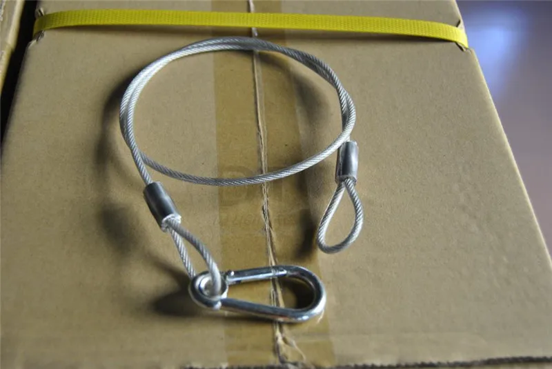 DT Lighting Safety Security Cable For Stage Lighting 20 100KG Loading Stainless Steel Metal Lanyard Cable Tether Safety Wire