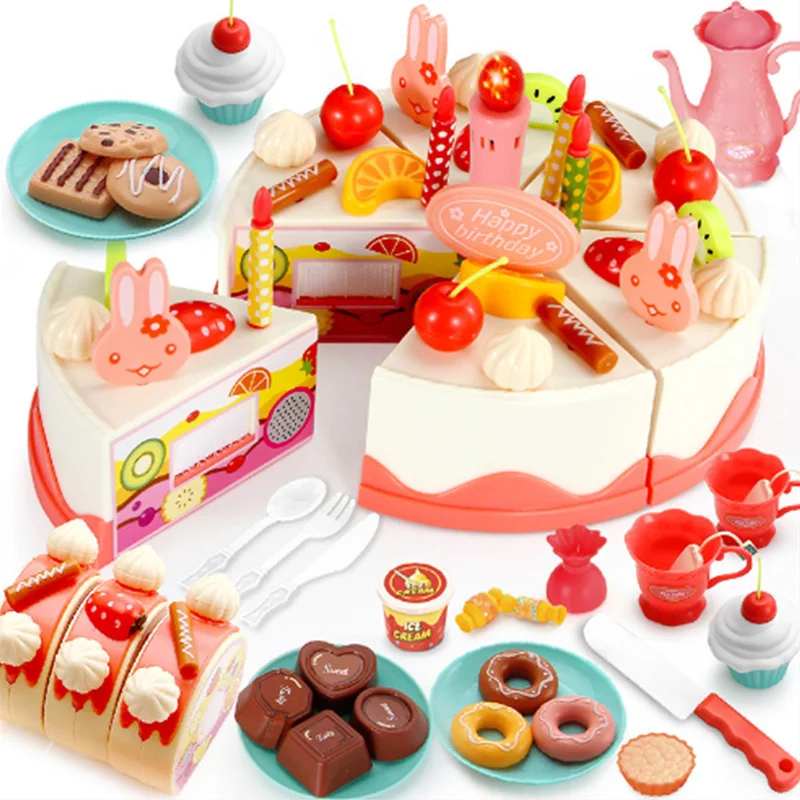 
DIY fruit electric cake set toy role play cake for kids toy set 