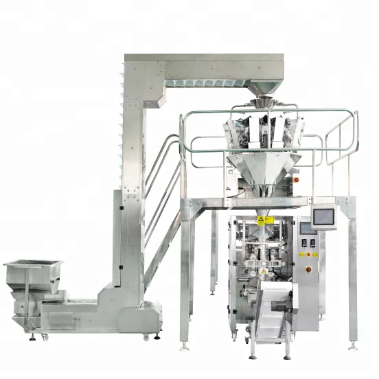 VFFS 420 2 4 10 14 20 Multi Head weigher 0.6 1.6 2 2.5 4 litres bag size 5 to 12 inch width Z feeder conveyor packaging machine