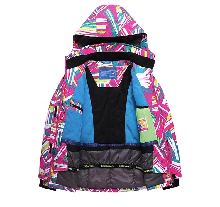 Custom 3 in 1 Women snowboard jacket, womens hot snow ski jacket new design ladies ski apparel