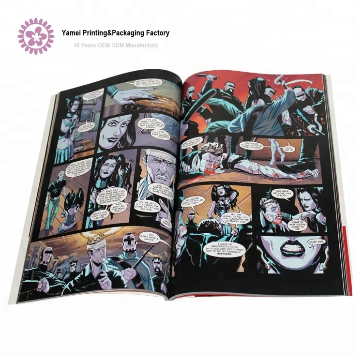 Hardcover Children Adult Magazine Cartoon English Sex Story Comic Books Printing