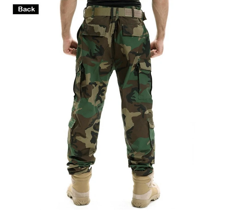 Rip-Stop Fabric Camouflage Style Standard Tactical Pants For Wholesale