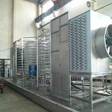 Double drum spiral freezer