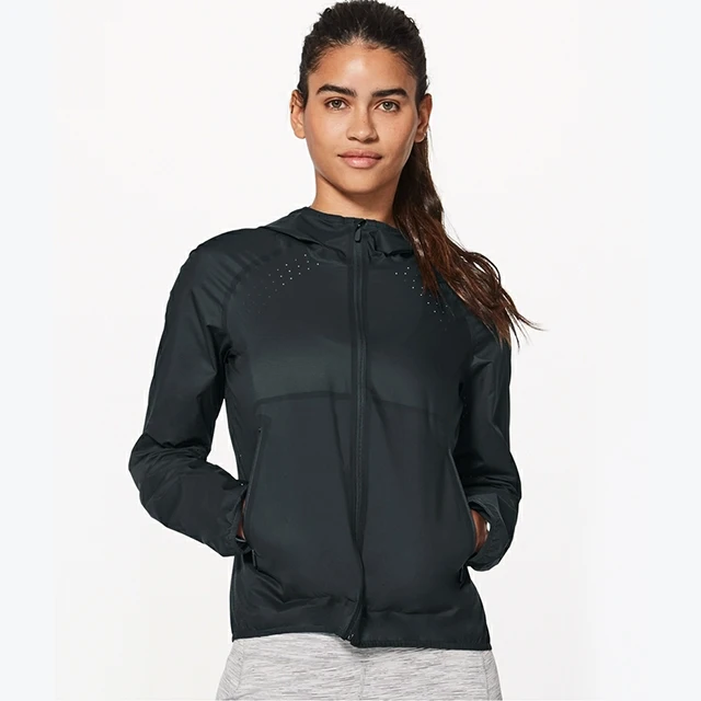 Hingto спортивные куртки для женщин оптом 100% полиэстер водонепроницаемая Легкая спортивная куртка