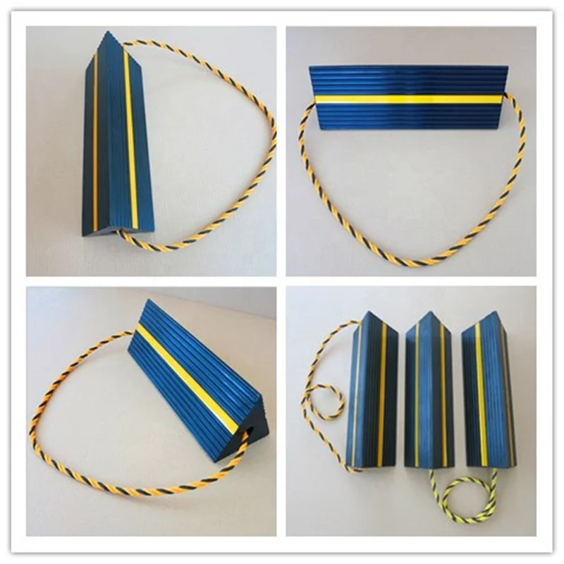 Yellow Super Large Aircraft/ Helicopter/vehicles Polyurethane Wheel Chock