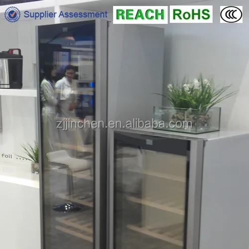 
wine refrigerator glass door 