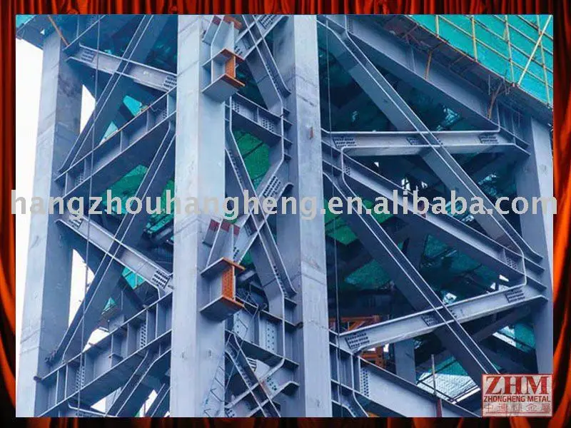 Prefabricated Steel Structure Column Fabrication for Highrise Building Stairs