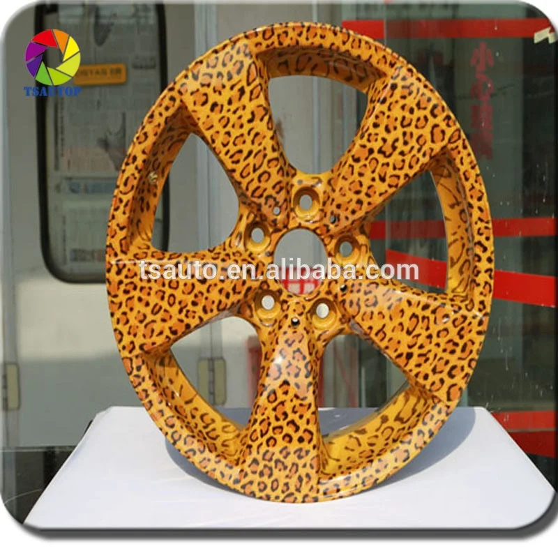 TSAUTOP rainbow carbon fiber water transfer film hydro dipping film hydrographic