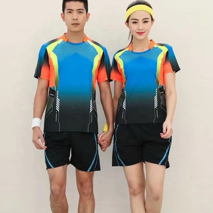 Sublimation Badminton Jersey Custom logo Tennis Shirt Club Team Sports Uniform