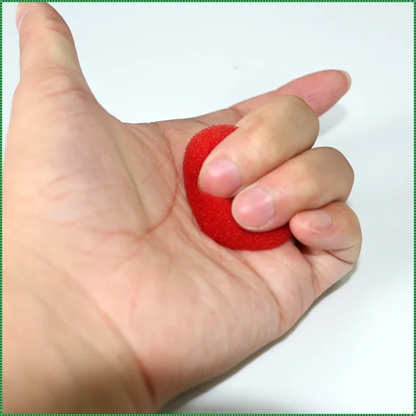 Red color low density sponge foam magic ball