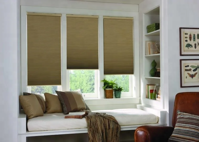 UV protection Blackout double Pleated Paper Shade double cell honeycomb blinds up and down