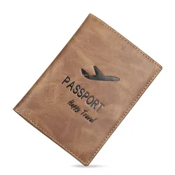 Small and portable travel wallet passport holder PU leather travel passport wallet