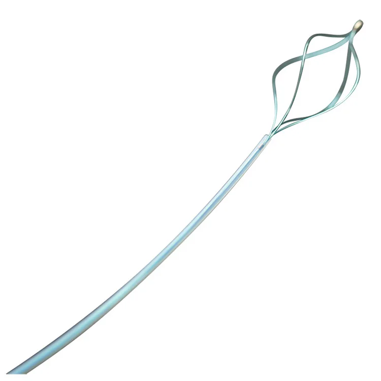 Nitinol stone retrieval basket stone extractor