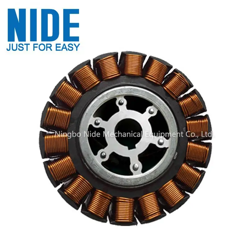 Электродвигатель для электровелосипеда, автоматическая обмотка катушек, ступица колеса, мотор, статор, обмоточное оборудование с двумя станциями