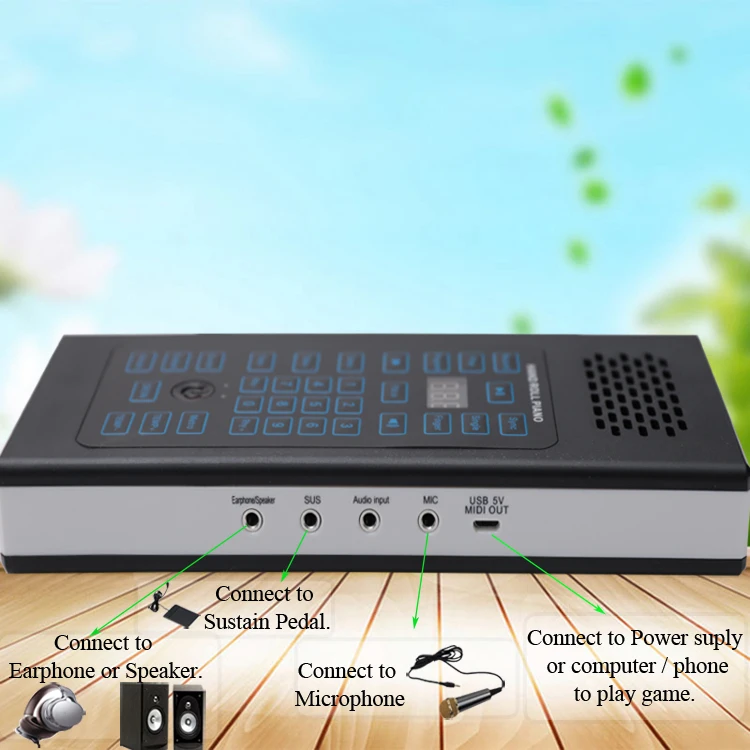 New silicone products promotion gift electronic piano