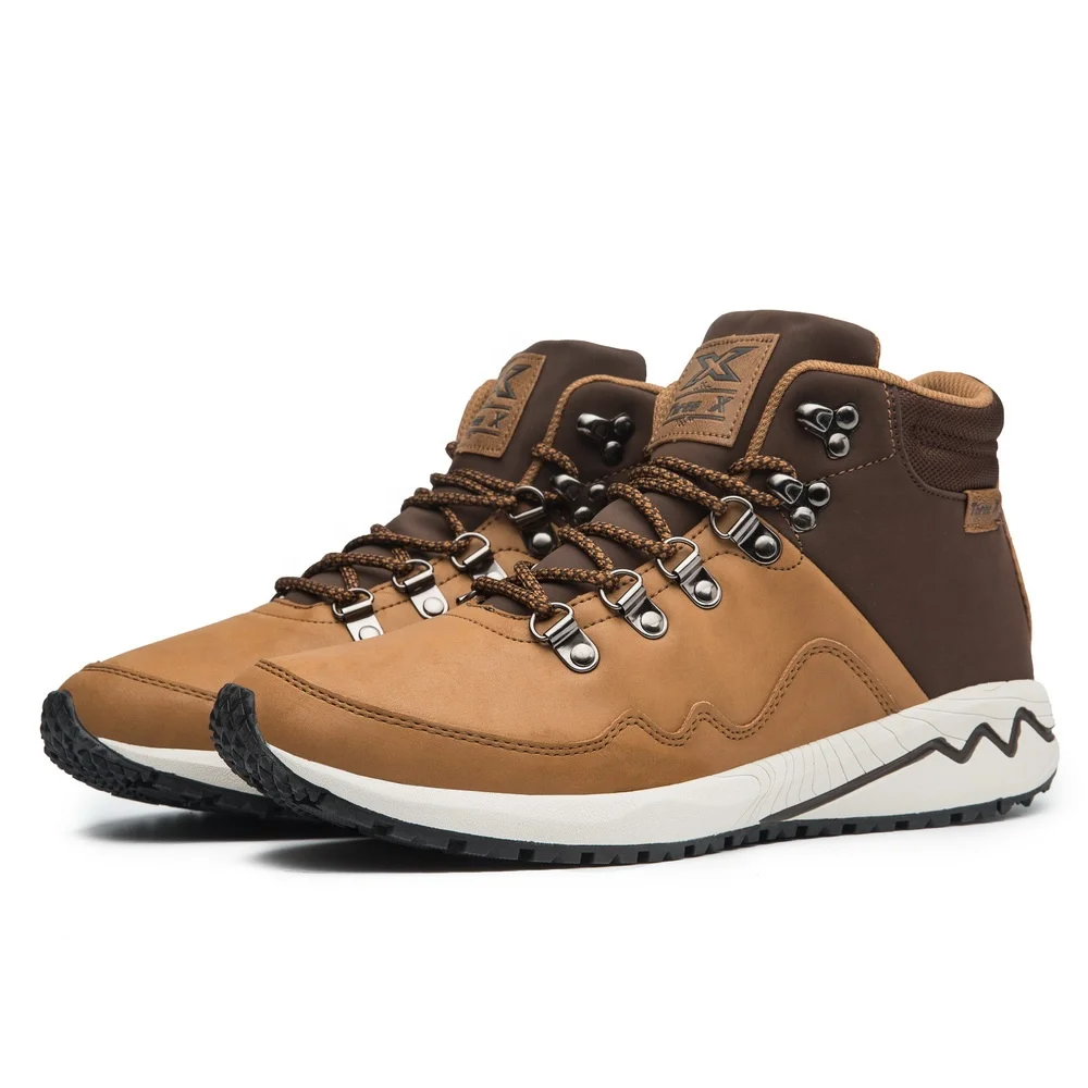 
Wholesale Hiking Shoes Outdoor Pu Leather Upper Casual Hiking Shoes Men 