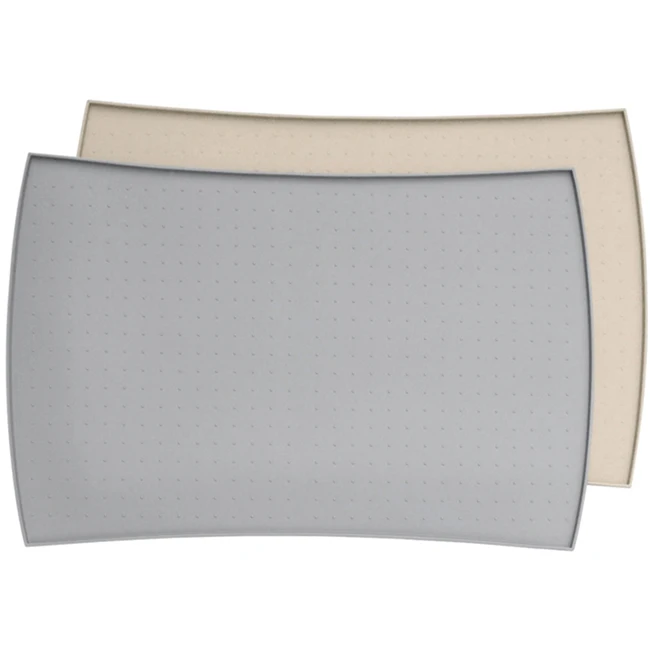 Waterproof Pet Feeding Mat with Lip Silicone Placemat Non Slip Pet Bowl Mat for Cats Dogs