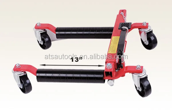 1500lbs Hydraulic Car Positioning Jack 13-inch Wheel Dolly 4-Pack Jack Stand