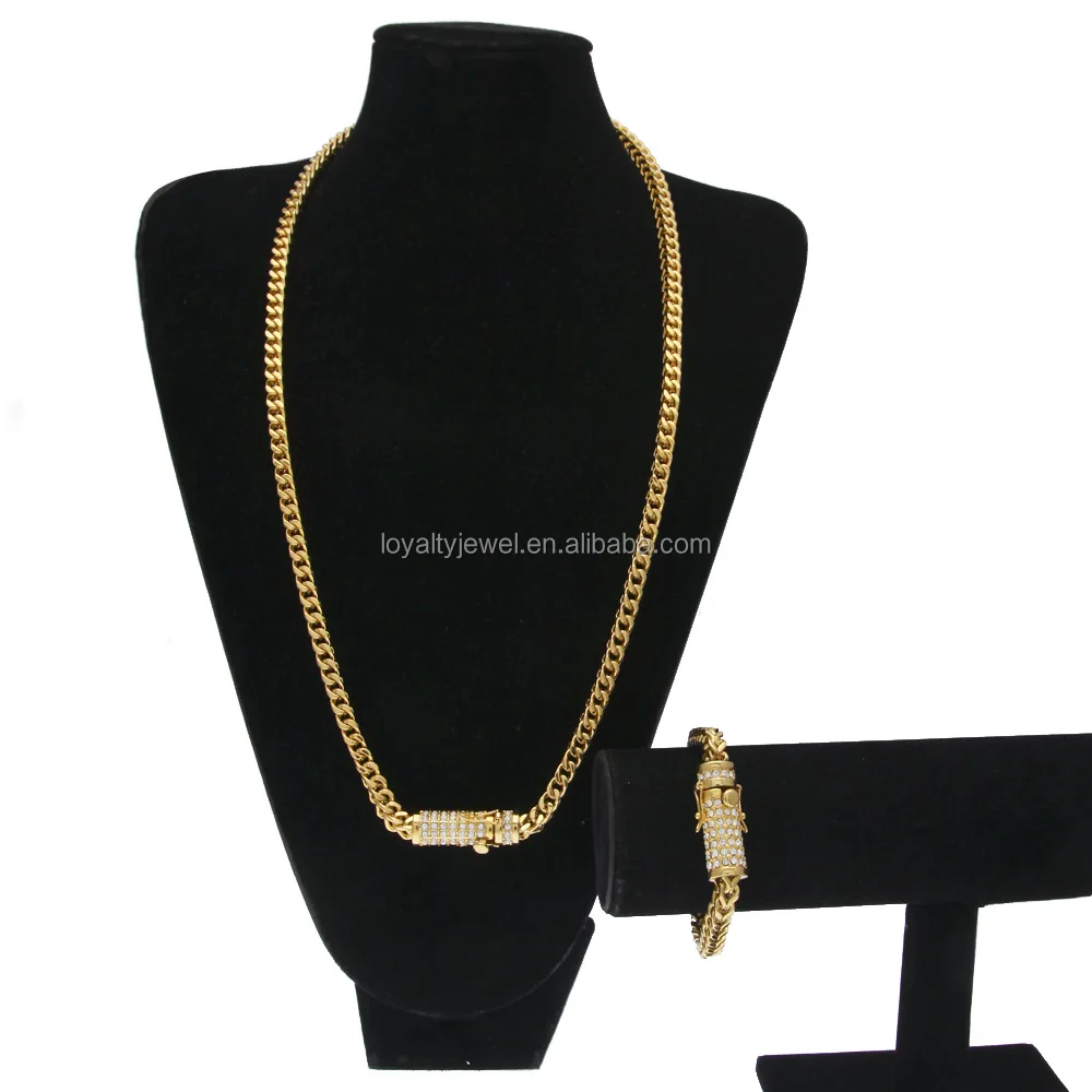Hip Hop chain Franco Chain Necklace Dubai 14KGold plated Chain for Men