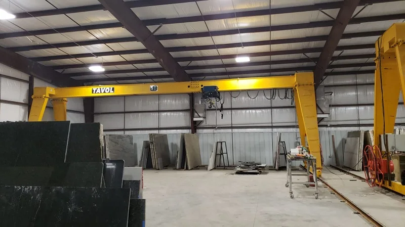 China Tavol Brand marble granite lifting gantry crane 10t 15t 20t 25t