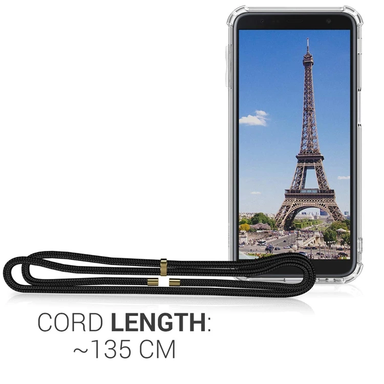 New Arrival Shock Proof Tpu Gel Case With Strap For Samsung Galaxy J6 Plus