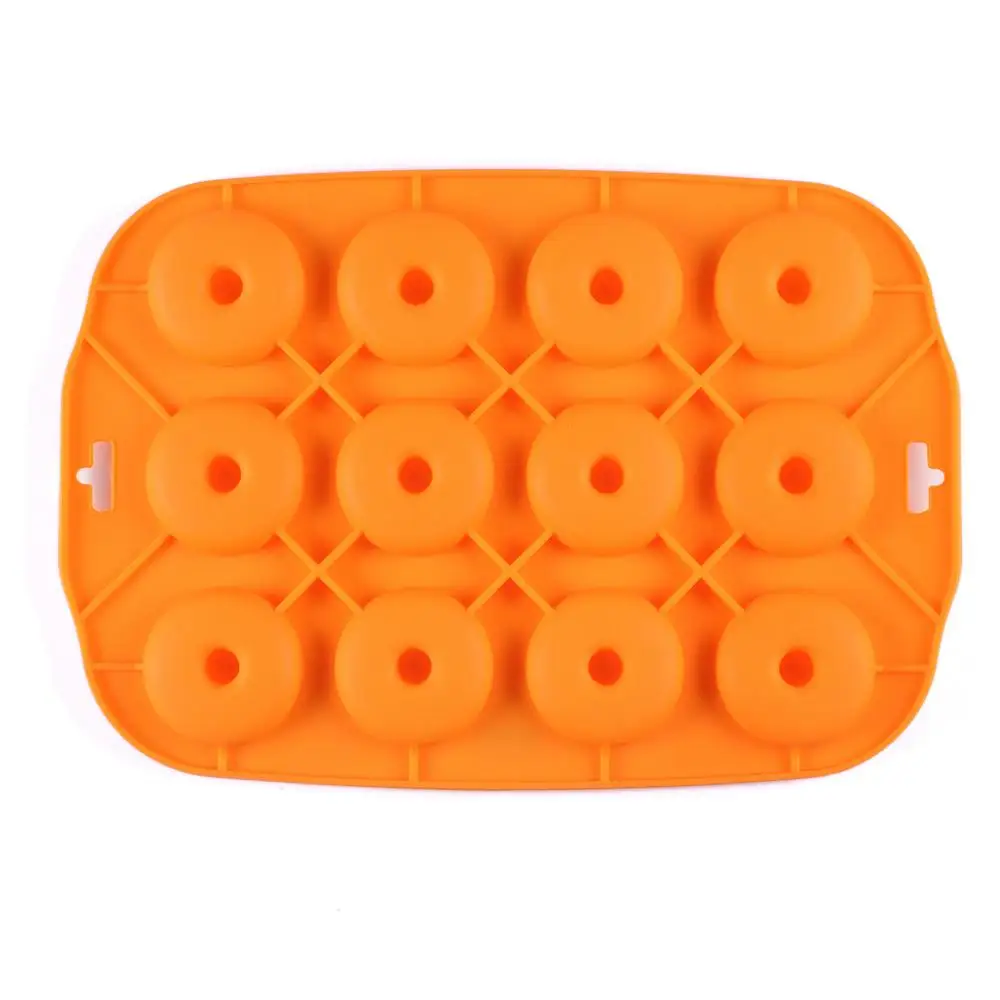 Wholesale 12 Cavities Mini size Non-stick silicone donut tray