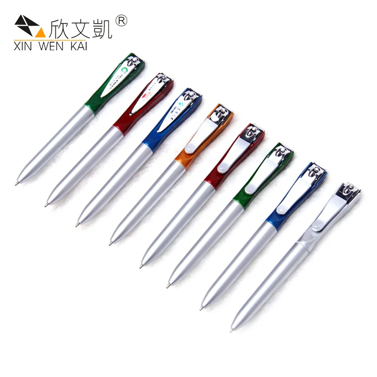 
March Expo Promotional Novelty Design Multi-Function Creative Nail Clipper Ballpoint Pen 